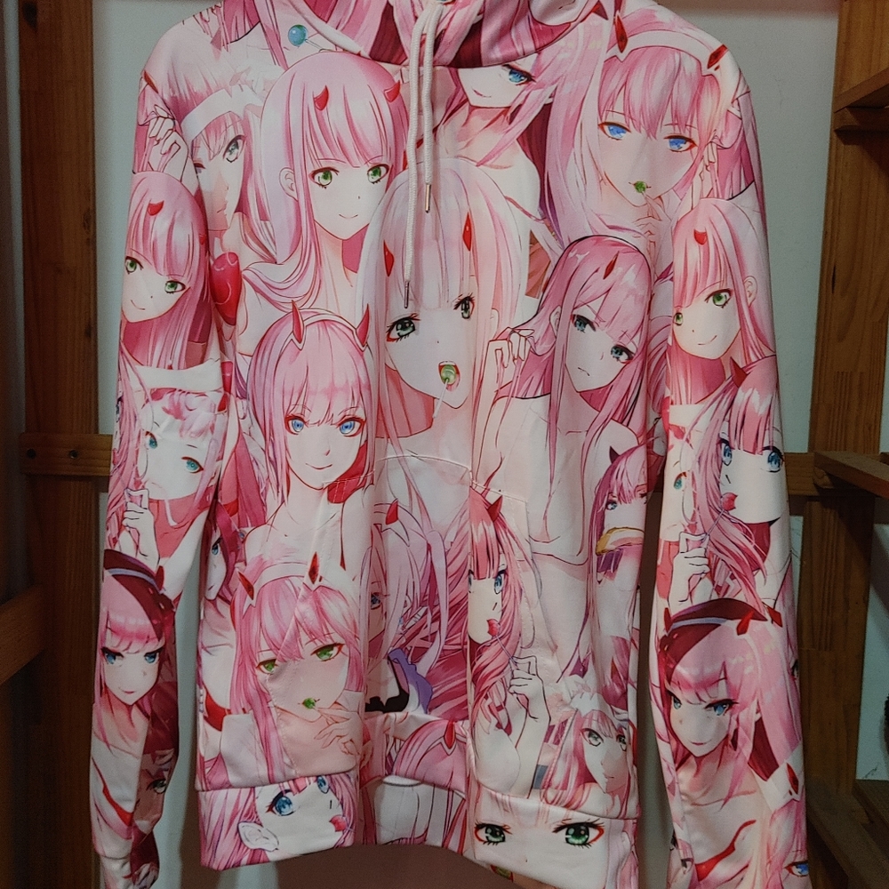 Darling in the Franxx Zero Two PM Pink Hoodie